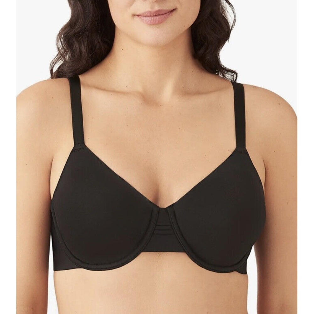 NWOT Wacoal At Ease‎ 855308 Full Coverage Seamless Underwire Bra Sz 38DDD Black